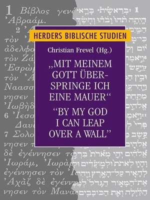 cover image of "Mit meinem Gott überspringe ich eine Mauer"/"By my God I can leap over a wall"